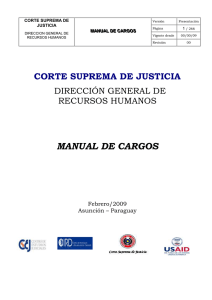 MANUAL DE CARGOS - Centro de Estudios Judiciales