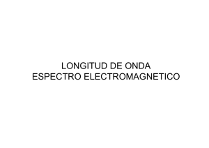 LONGITUD DE ONDA ESPECTRO ELECTROMAGNETICO