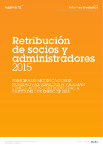 Retribución de socios y administradores 2015