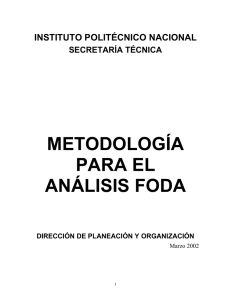 Metodología para el análisis FODA. - Aula Virtual Regional. Campus