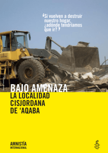 BAJO AMENAZA - Amnesty International