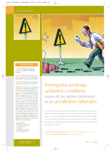 Percepción del riesgo, actitudes y conducta en los accidentes