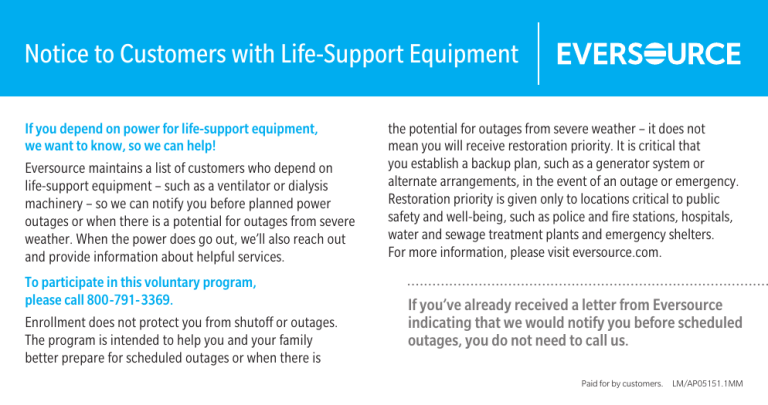 notice-to-customers-with-life-support-equipment