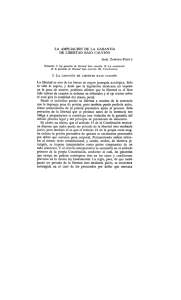 La ampliación de la garantía de libetad bajo caución