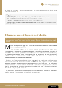 Diferencias entre integración e inclusión