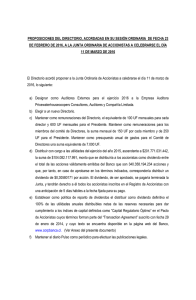 Acuerdos Directorio Junta Ordinaria de Accionistas 2016