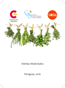 Hierbas Medicinales Paraguay, 2016