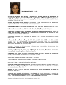 YOLANDA BENITO, Ph. D.