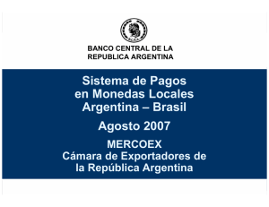 Sistema de Pagos en Monedas Locales Argentina