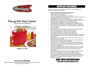 Pop-up Hot Dog Toaster