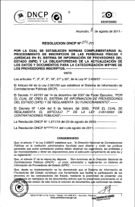 Page 1 DRECCÓN NACIONAL DE CONTRATACIONES PUBLICAS