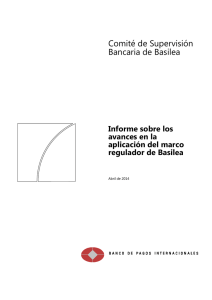 Informe sobre los avances en la aplicación del marco regulador de