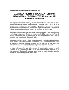 gabriela fiorini y yolanda torriani recibieron premio internacional de