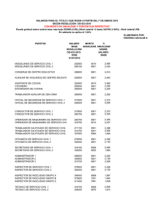 salarios titulo i enero 2015 con anualidades