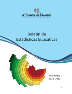 Boletín Estadísticas Educativas 2011-2012