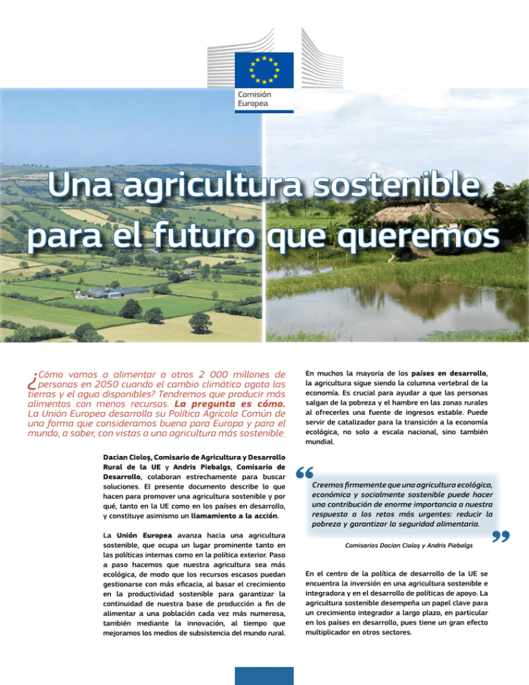 Una Agricultura Sostenible Para El Futuro Que Queremos