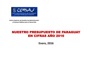 160-Nuestro presupuesto de Paraguay en cifras 2016