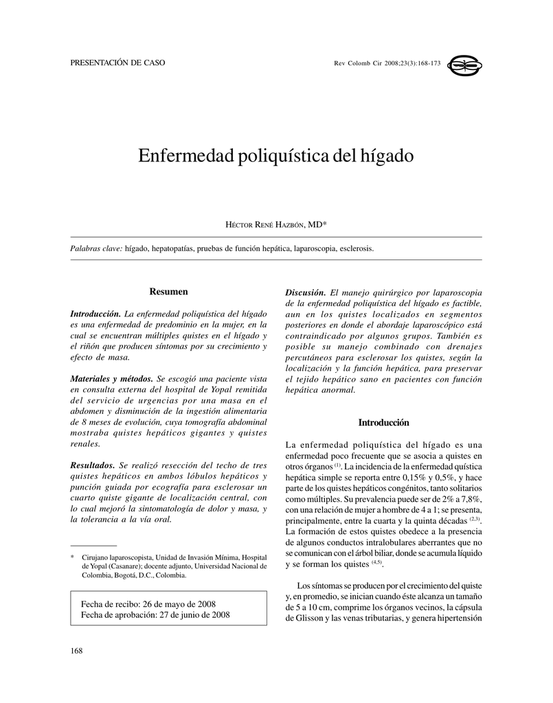 Sintomas quiste hepatico