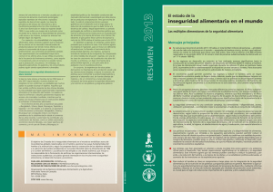 El estado de la inseguridad alimentaria en el mundo 2013