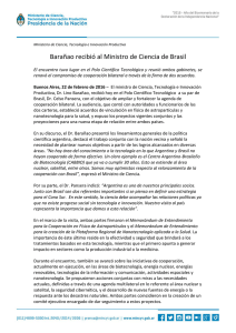 Barañao recibió al Ministro de Ciencia de Brasil
