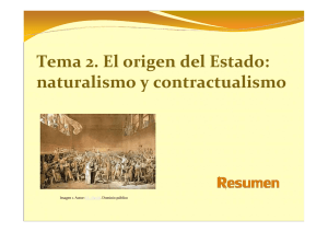 Tema 2. El origen del Estado: naturalismo y contractualismo