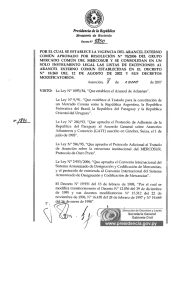Decreto Nº 8850/07 - Dirección Nacional de Aduanas