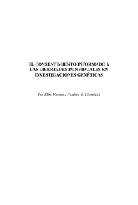 el consentimiento informado y las libertades individuales en