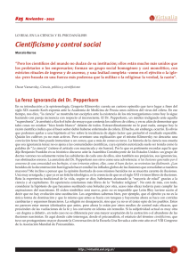 Cientificismo y control social