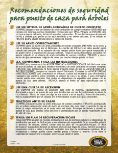 Recomendaciones de seguridad para puesto de caza
