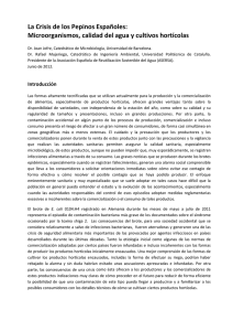 La Crisis de los Pepinos Españoles: Microorganismos, calidad del