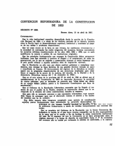 Convención reformadora de la Constitución de 1853 (decreto ley