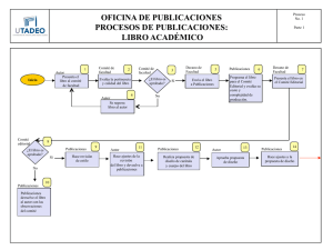 OFICINA DE PUBLICACIONES PROCESOS DE PUBLICACIONES