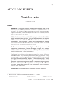 Mordedura canina - Pontificia Universidad Javeriana