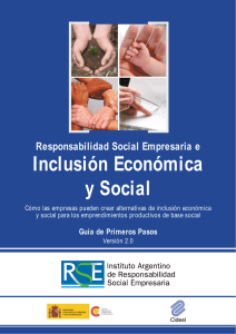 Responsabilidad Social Empresaria e Inclusión Económica y Social