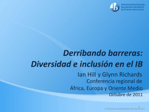 Derribando barreras: Diversidad e inclusión en el IB