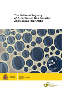 The National Registry of Greenhouse Gas Emission Allowances
