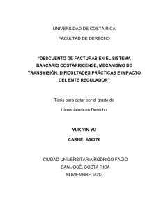 universidad de costa rica facultad de derecho “descuento de