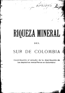 riqueza mineral - Actividad Cultural del Banco de la República