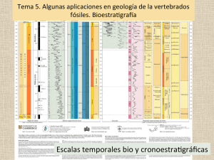Escalas temporales bio y cronoestra gráficas