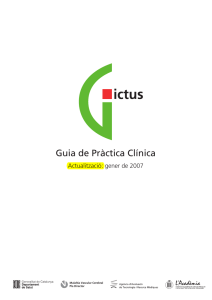 Guia de pràctica clínica de l`ictus