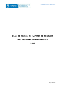 Plan de Acción en materia de consumo 2015