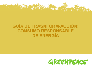 consumo responsable de energía