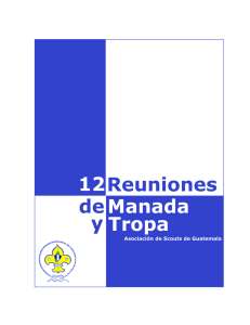 12 Reuniones de Manada y Tropa