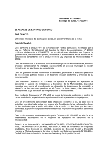 Ordenanza N° 198-MSS - Municipalidad de Santiago de Surco