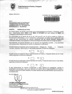 RESOL. 16033 - Superintendencia de Puertos y Transporte