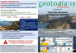 ya en las islas cíes…… - Sociedad Geológica de España