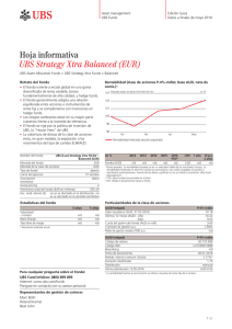 Hoja informativa UBS Strategy Xtra Balanced