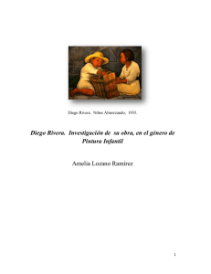 Diego Rivera. Investigación de su obra, en el género de Pintura