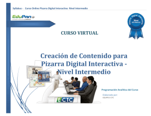 Creación de Contenido para Pizarra Digital Interactiva