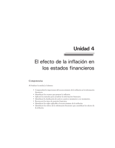 Unidad 4 El efecto de la inflación en los estados financieros